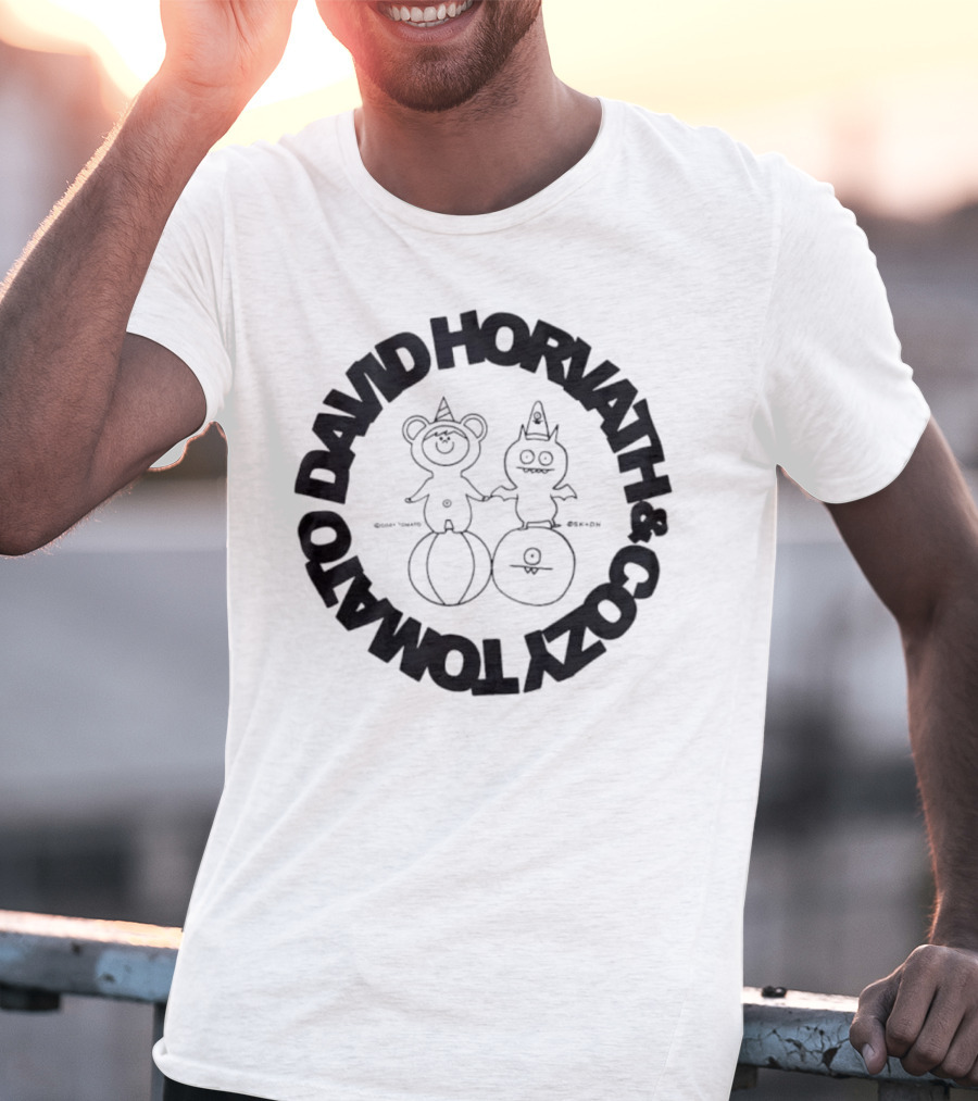David Horvath Cozy Tomato Bear Tomato Character Design T-Shirt
