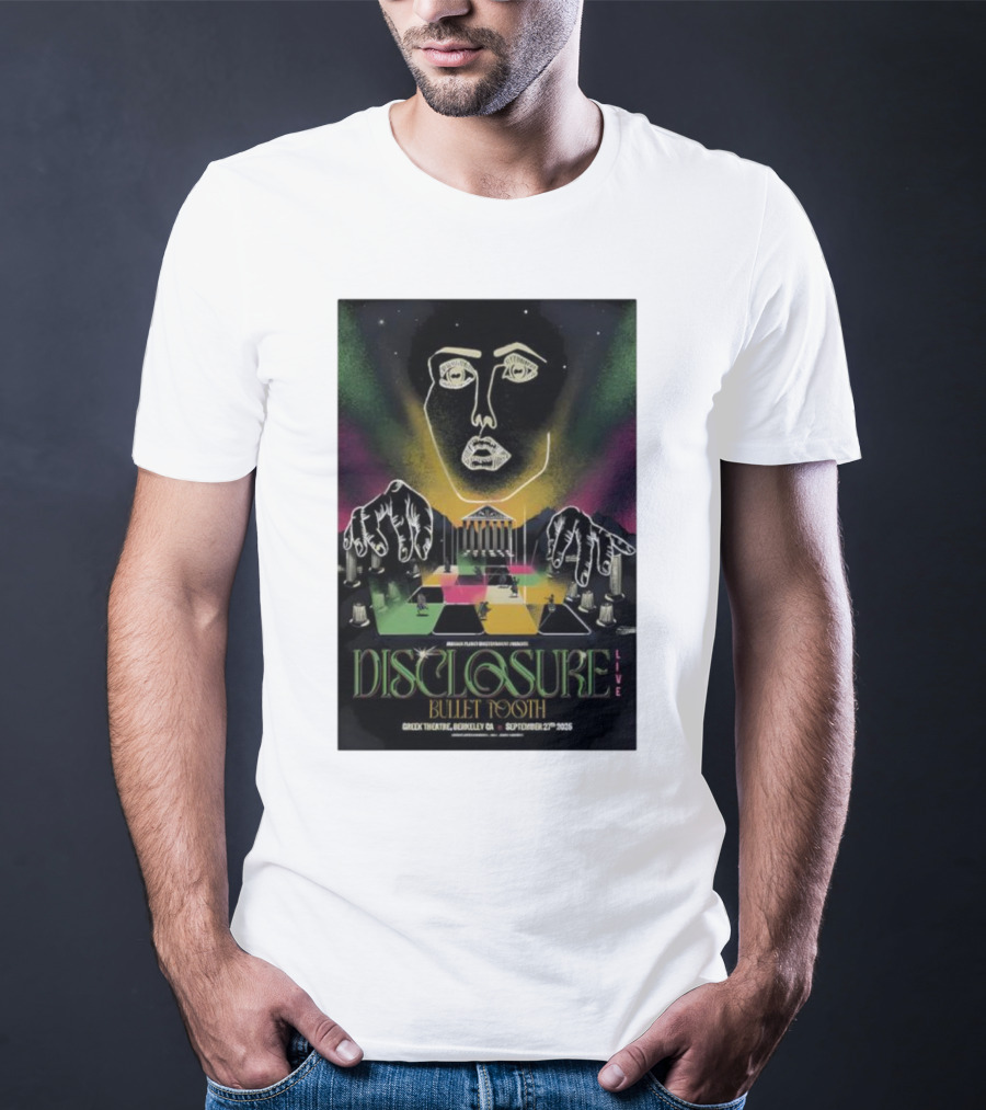 Disclosure Live Bullet Tooth September 27th 2025 Greek Theatre Berkeley CA T-Shirt