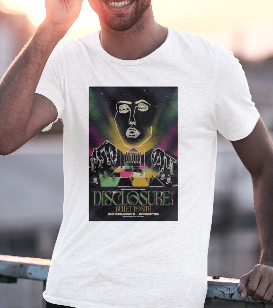 Disclosure Live Bullet Tooth September 27th 2025 Greek Theatre Berkeley CA T-Shirt