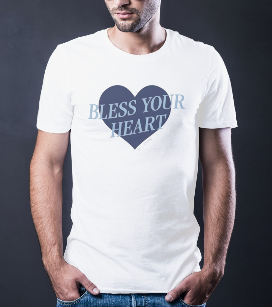 Bless Your Heart Megan Moroney Heart Design T-Shirt