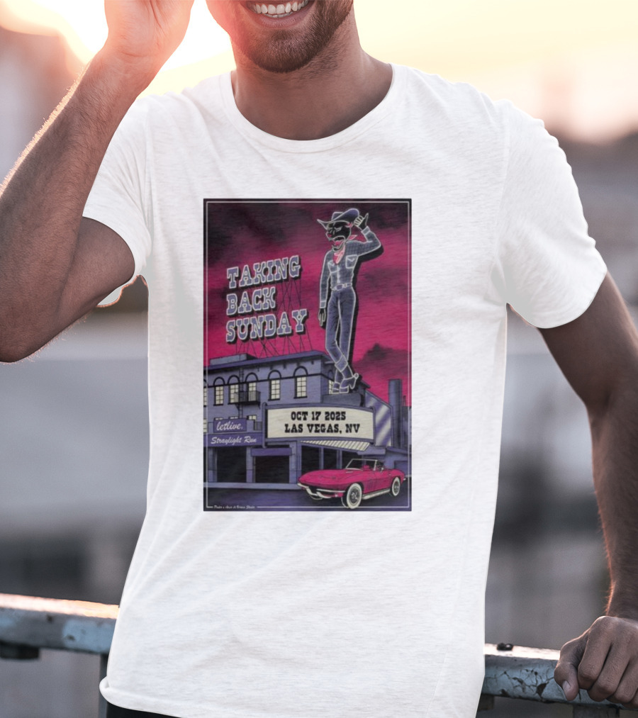 Taking Back Sunday October 17 2025 Las Vegas NV Letlive Straylight Run T-Shirt