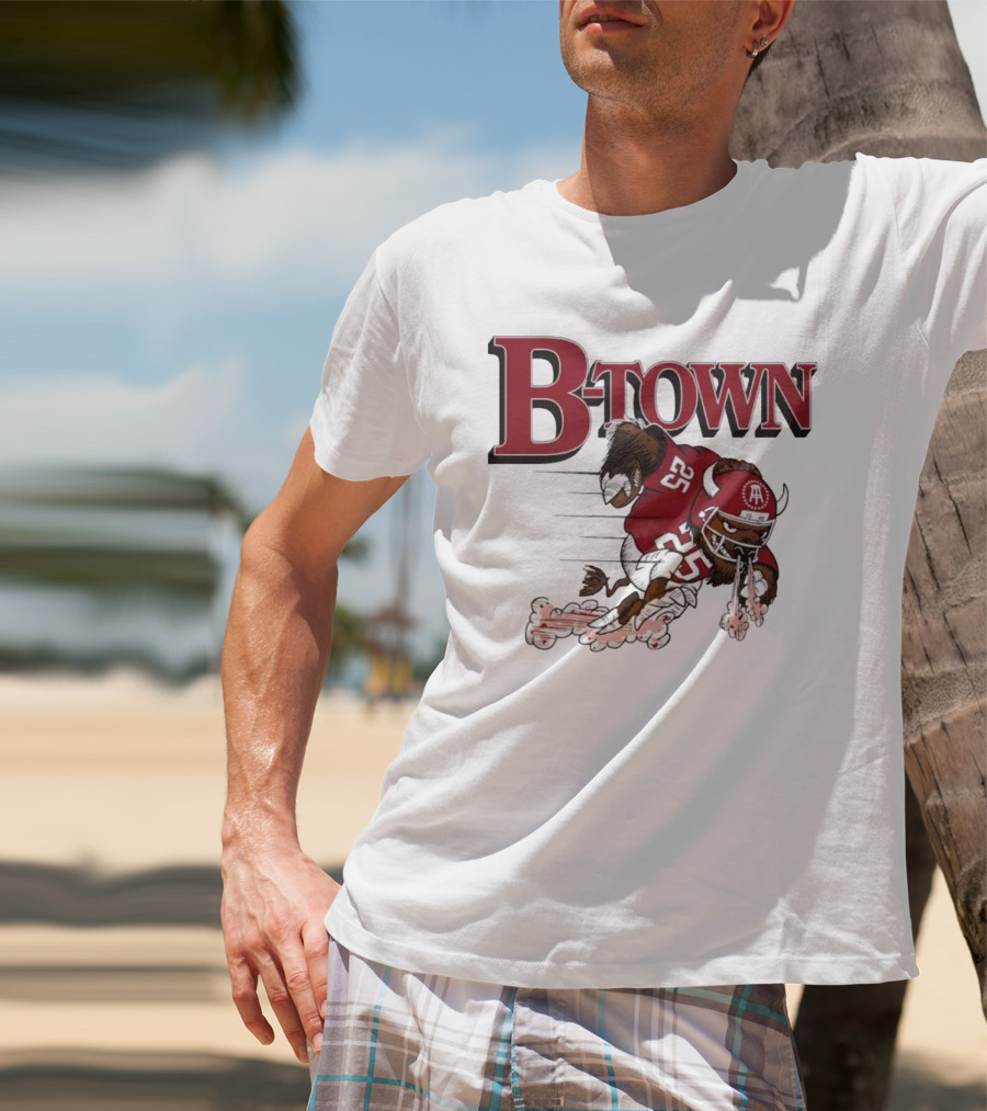 B-Town Bison Football Indiana Sooners 25 T-Shirt