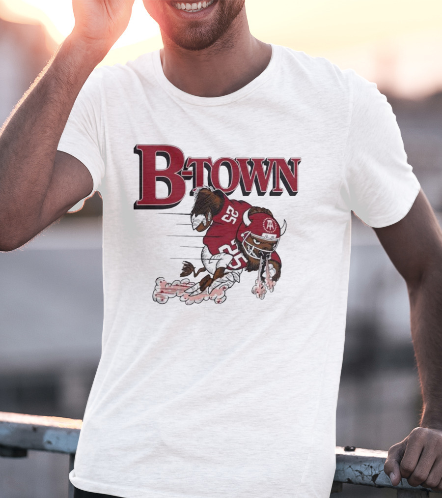 B-Town Bison Football Indiana Sooners 25 T-Shirt