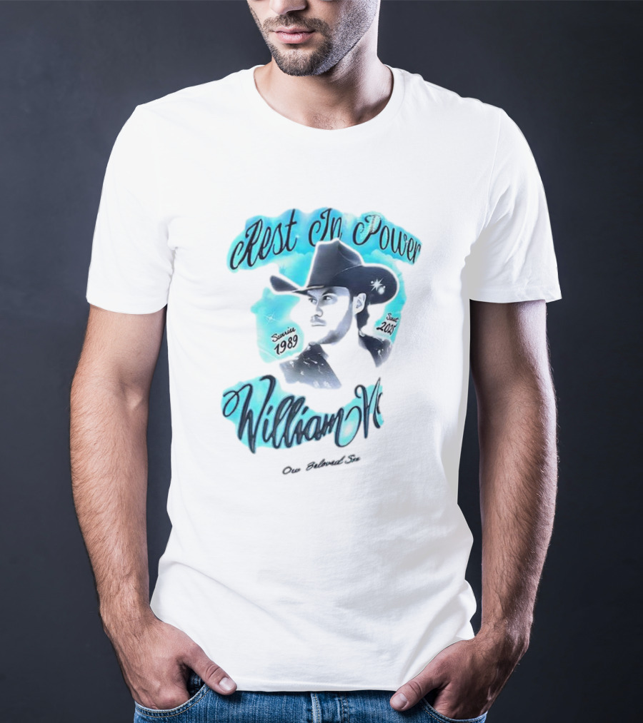 Rest In Power William Neff Sunrise 1989 Sunset 2023 Cowboy Hat Memorial T-Shirt