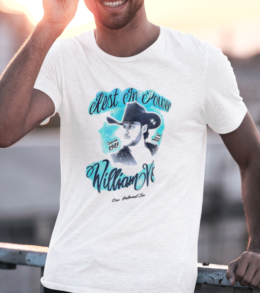 Rest In Power William Neff Sunrise 1989 Sunset 2023 Cowboy Hat Memorial T-Shirt