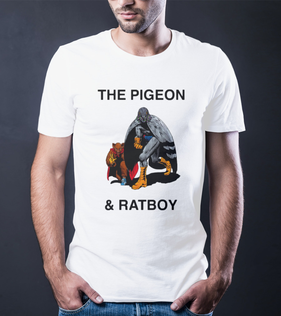 The Pigeon And Ratboy Superhero Duo Graphic T-Shirt