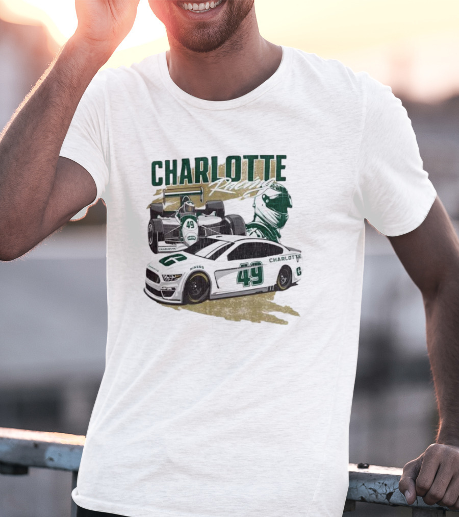 Charlotte Racing Car 49 UNC Niners Racing Team T-Shirt