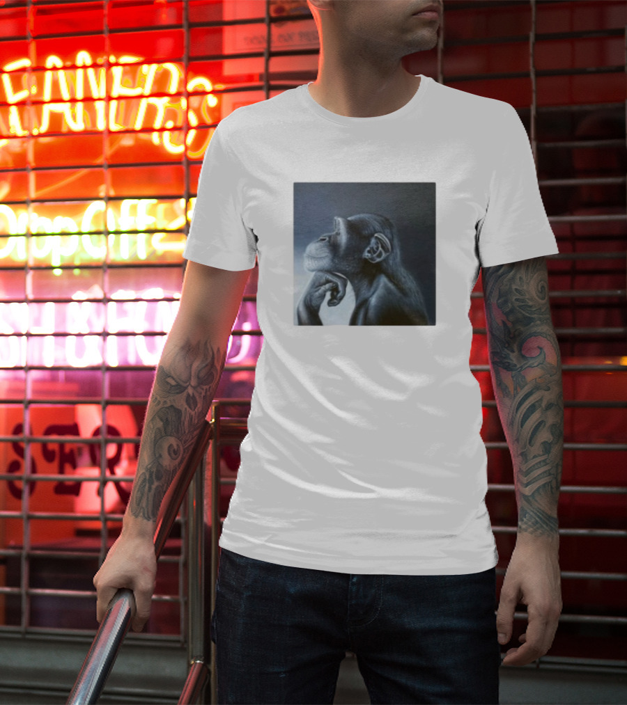 Monkey Rage Thoughtful Pose T-Shirt