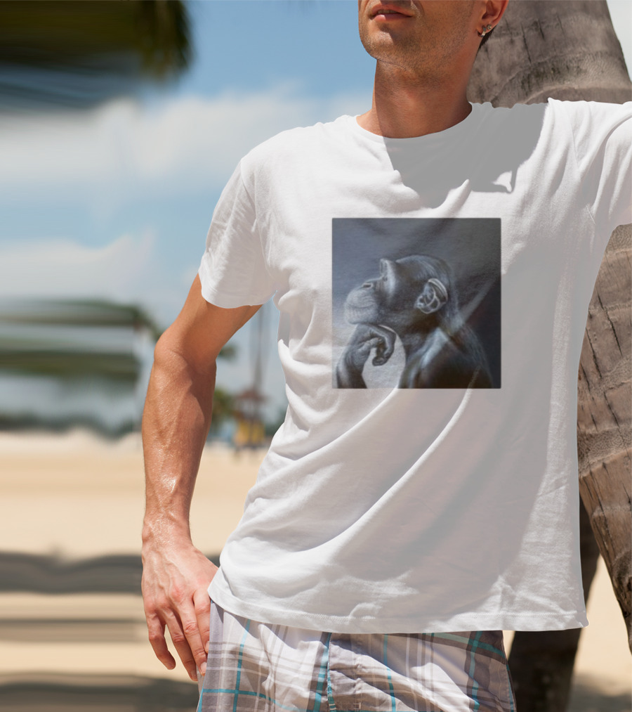Monkey Rage Thoughtful Pose T-Shirt