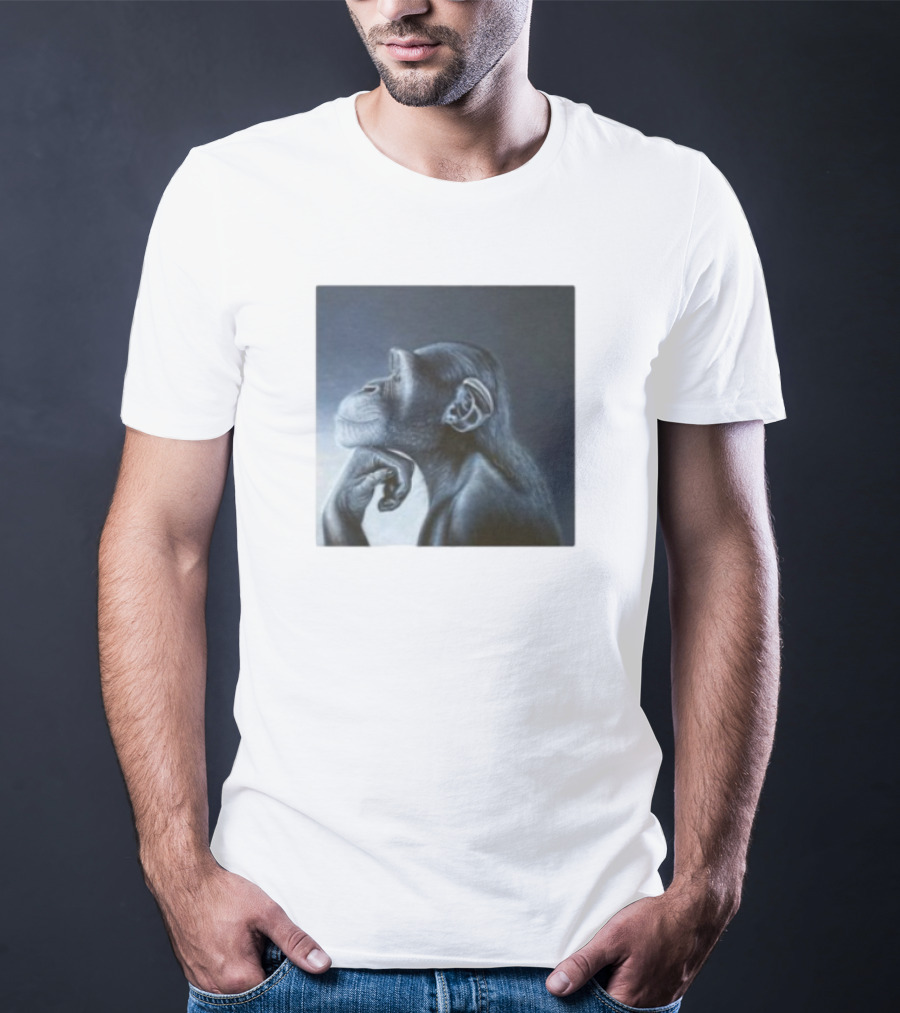 Monkey Rage Thoughtful Pose T-Shirt