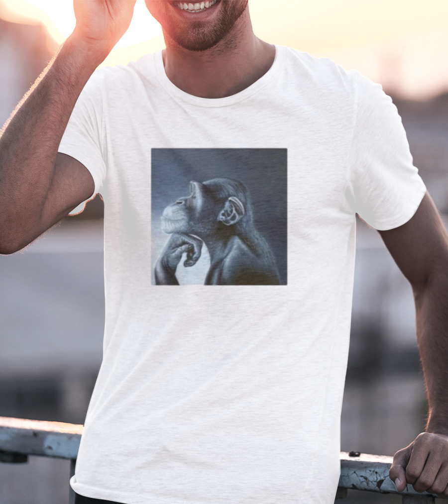 Monkey Rage Thoughtful Pose T-Shirt