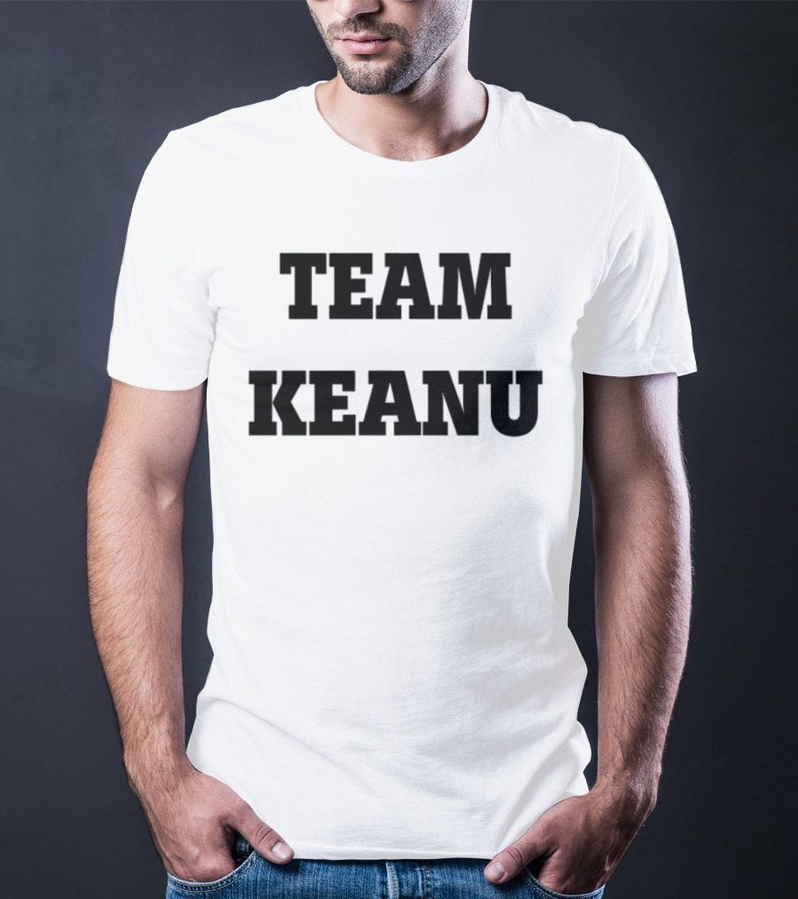 Team Keanu Simple Text Fan Logo T-Shirt
