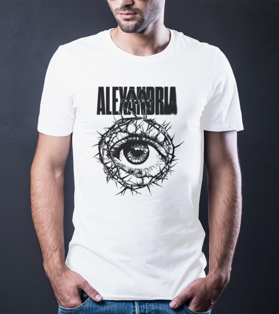 Asking Alexandria Stand Up And Scream Thorn Eye Design T-Shirt