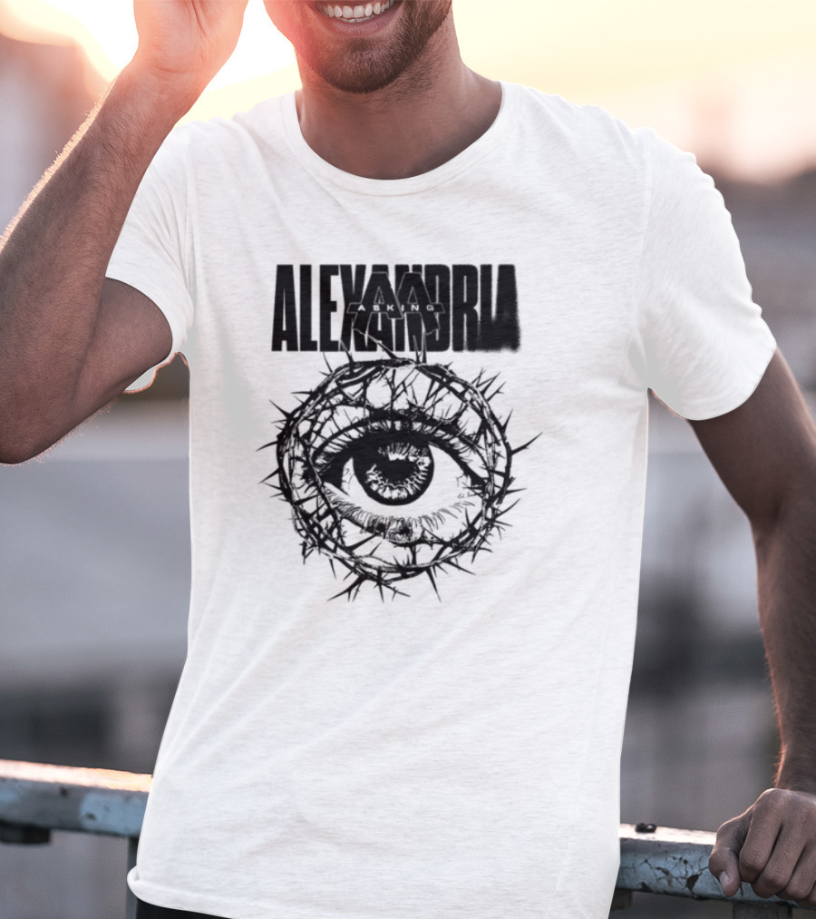 Asking Alexandria Stand Up And Scream Thorn Eye Design T-Shirt