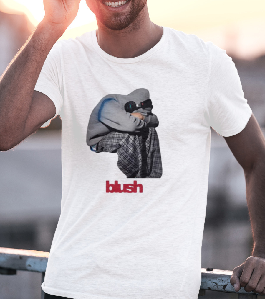 Blush Headphones Plaid Pants Mood T-Shirt