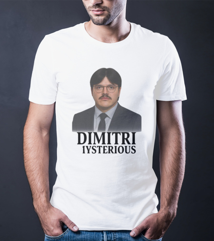 Dimitri Mysterious Suit Glasses Mustache T-Shirt