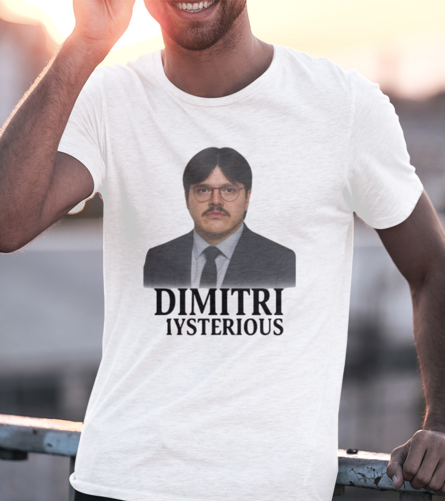 Dimitri Mysterious Suit Glasses Mustache T-Shirt