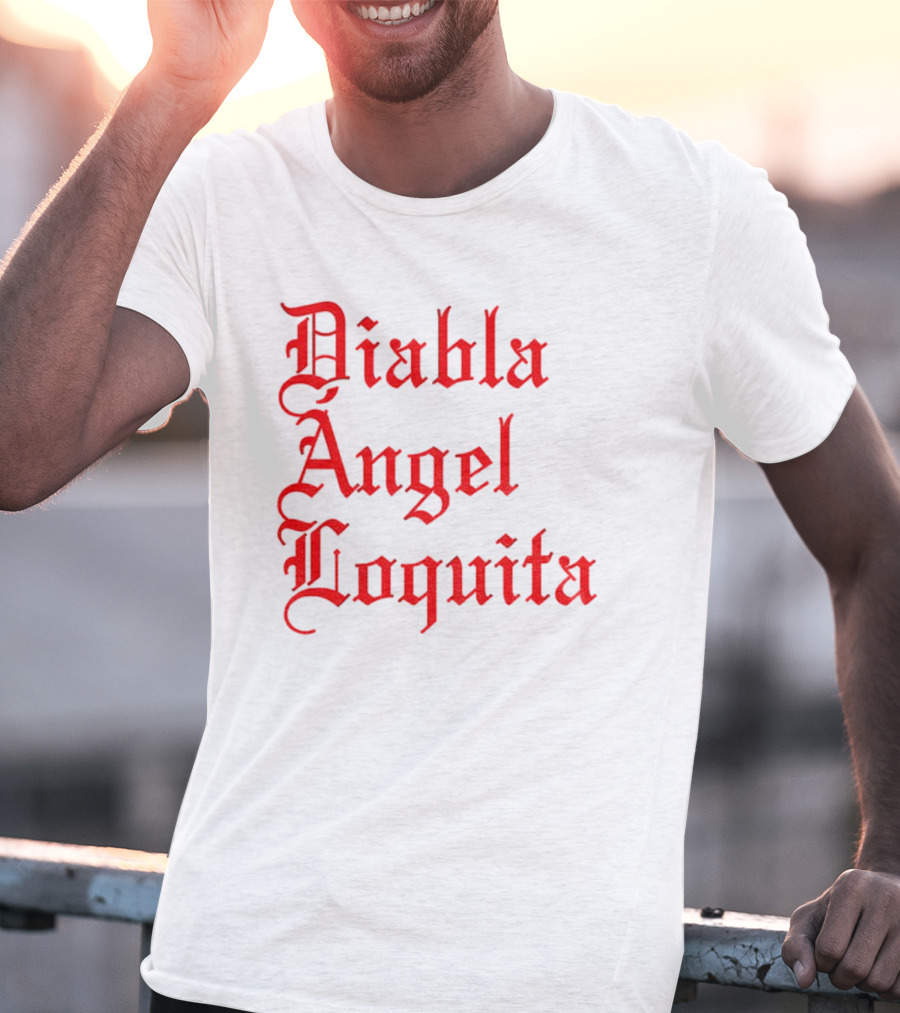 Bad Bunny Diabla Angel Loquita Valentine's Day T-Shirt