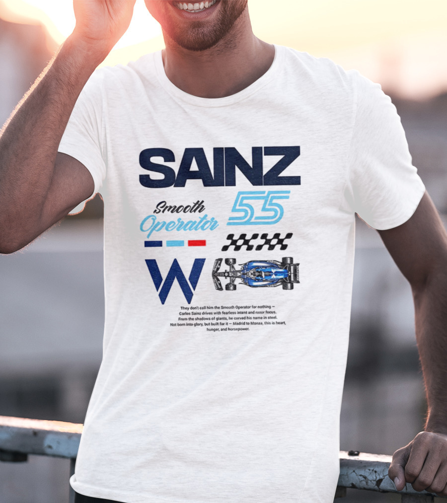 Sainz Operator 55 Williams Racing Smooth Operator T-Shirt