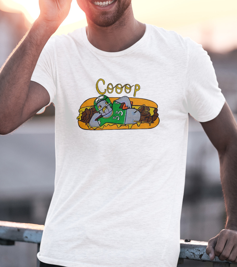 Cooop 33 Philadelphia Eagles Funny Hot Dog Meme T-Shirt