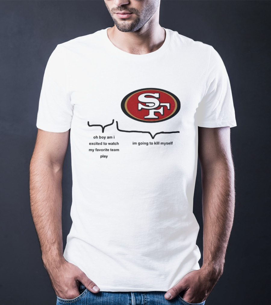 San Francisco 49ers NFL Football SF Oval Enthusiast Excitement T-Shirt