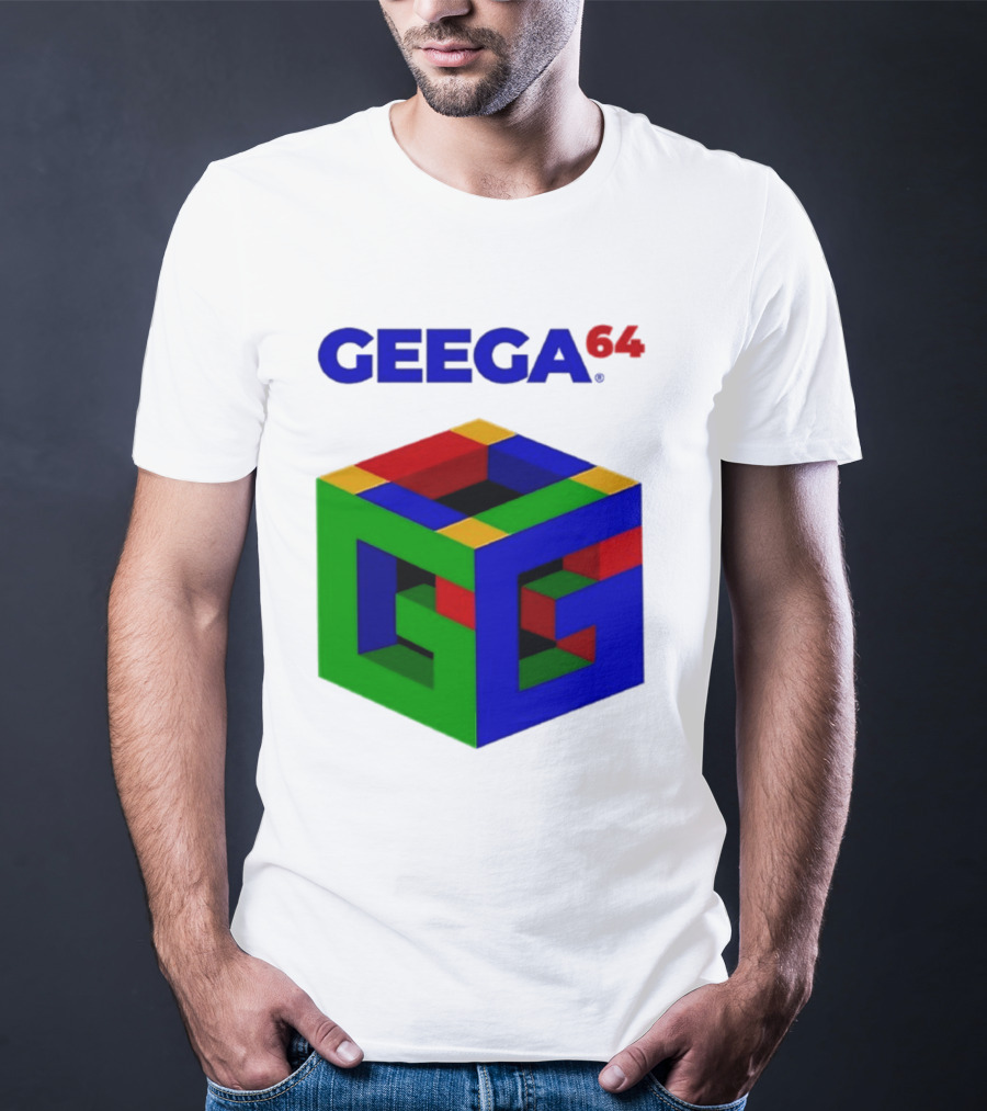 Geega 64 Cube Illusion Design T-Shirt