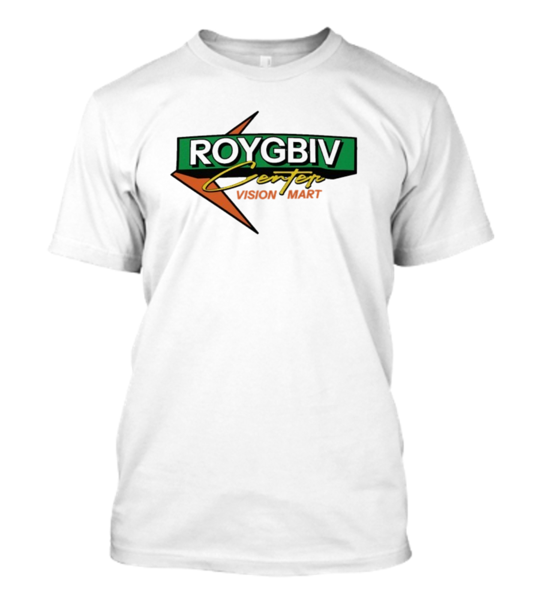 ROYGBIV Center Vision Mart Star Logo Retro Style T-Shirt