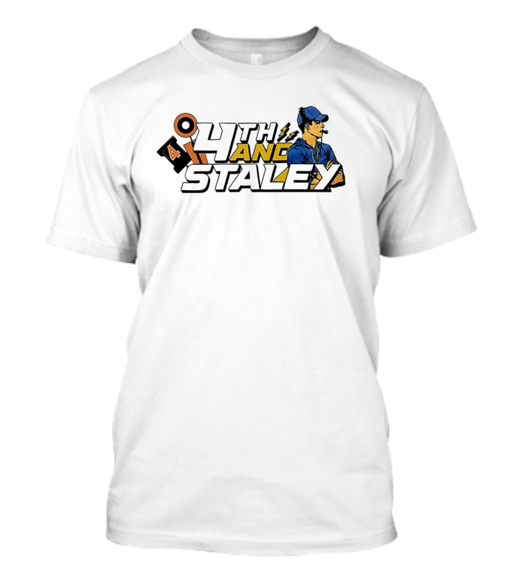 4th And Staley Brandon Staley Coach Illustration T-Shirt