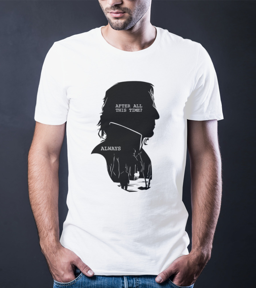 Alan Rickman Always After All This Time Silhouette T-Shirt