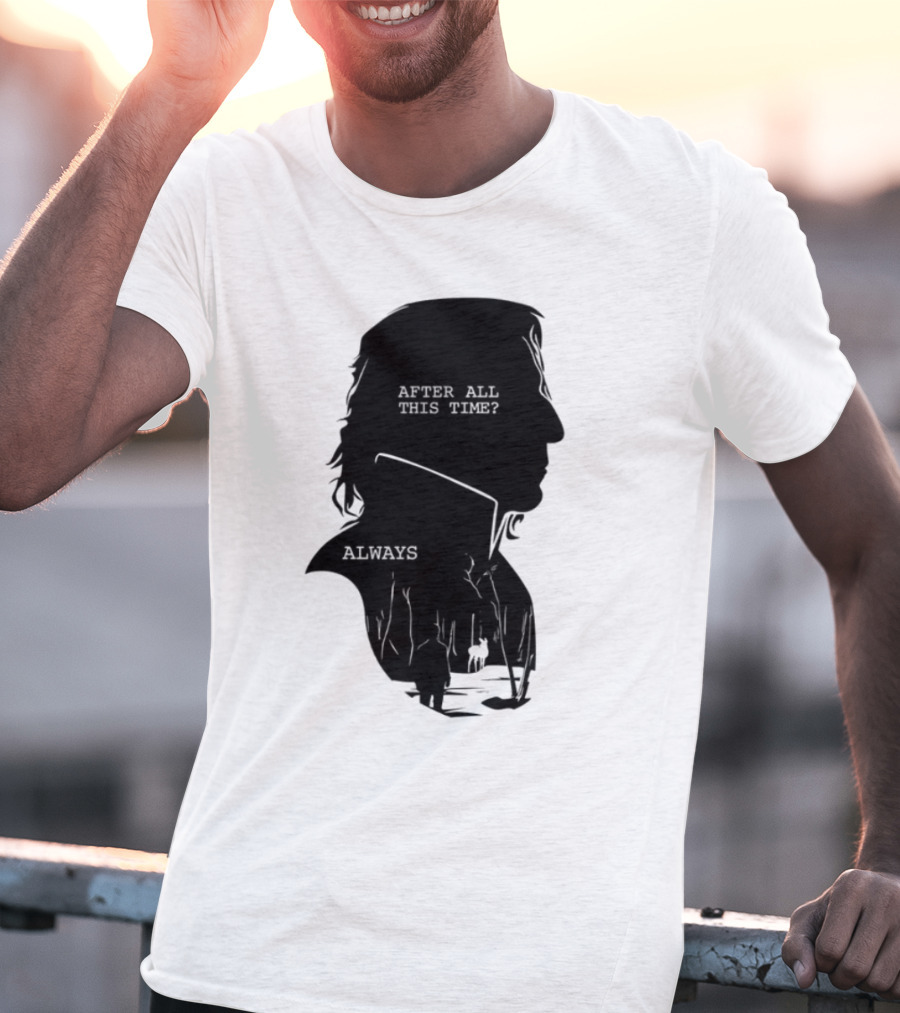 Alan Rickman Always After All This Time Silhouette T-Shirt