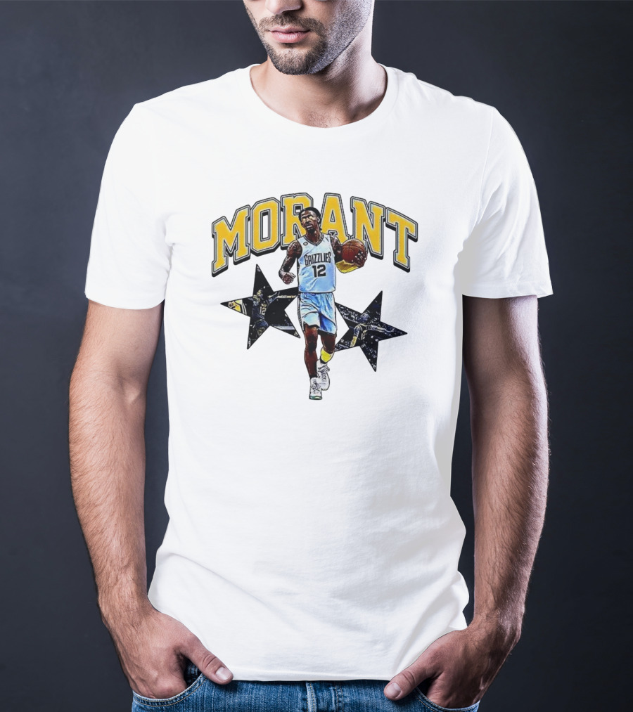 Morant Grizzlies Number 12 NBA Basketball Star T-Shirt