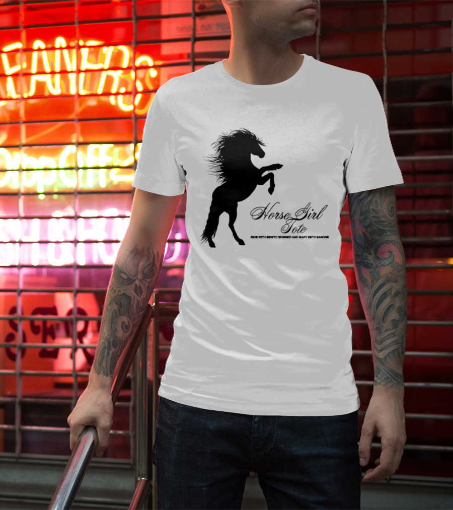 Ride Horse Cowgirl Country Girls Love Cowboys T-Shirt
