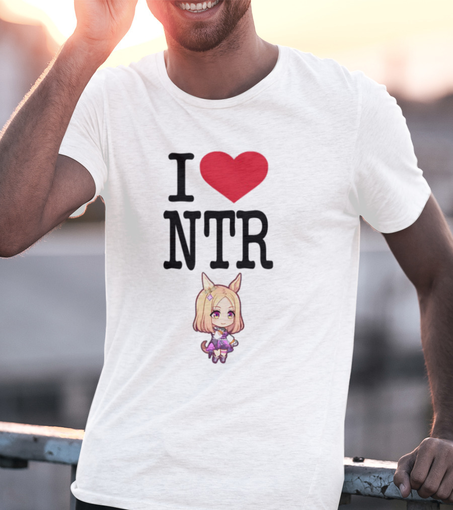 I Love NTR Uma Musume Cute Anime Girl Character T-Shirt
