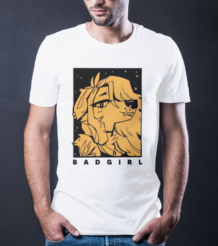 Doubledog Bad Girl Retro Cartoon Style T-Shirt