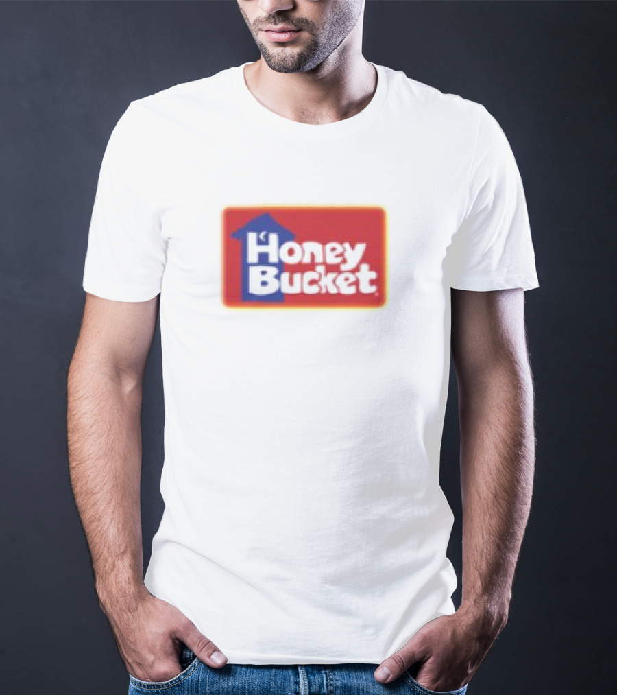 Honey Bucket Portable Restrooms Red And Yellow Branding T-Shirt