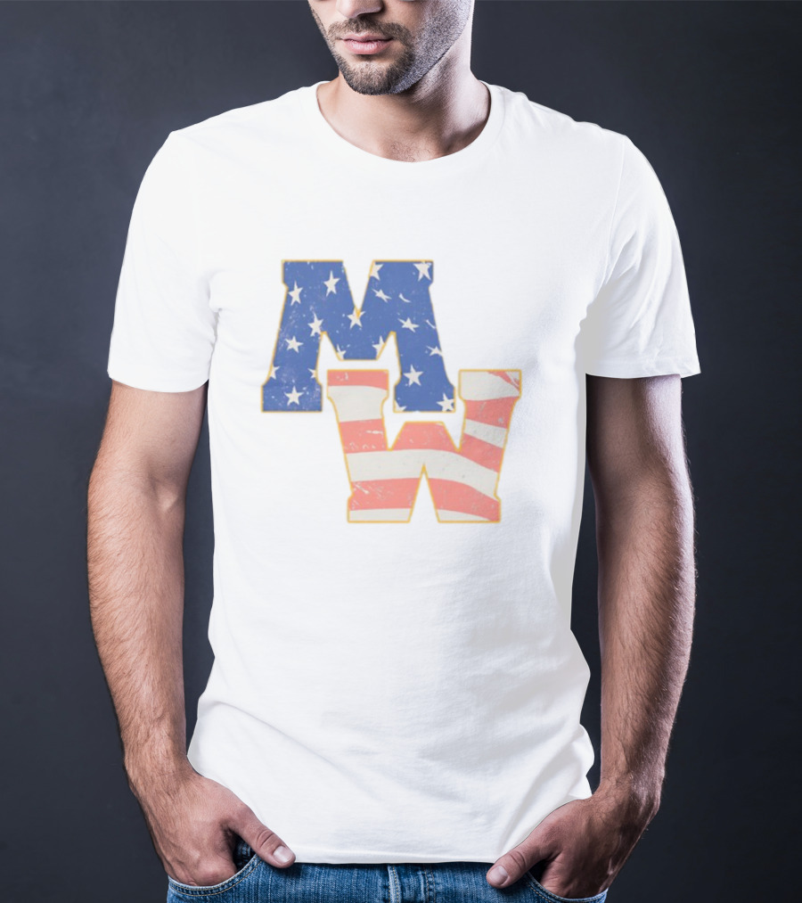 Mw Stars And Stripes American Flag Theme T-Shirt