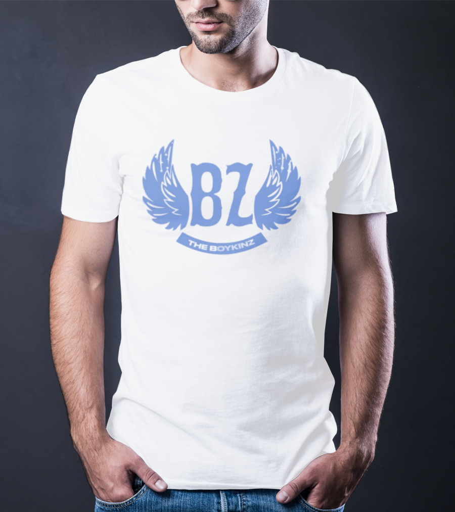 BZ The Boykinz Wings Emblem Blue T-Shirt