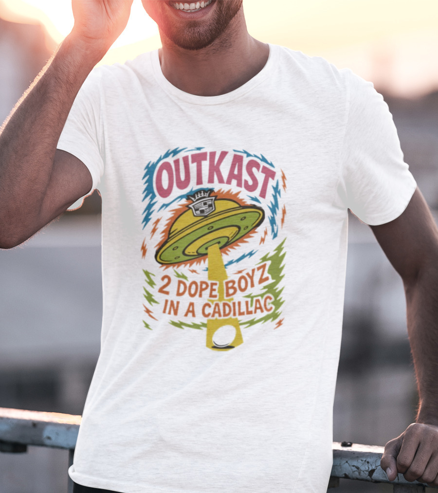 Outkast 2 Dope Boyz In A Cadillac UFO Yolk Eggs Tyrone T-Shirt
