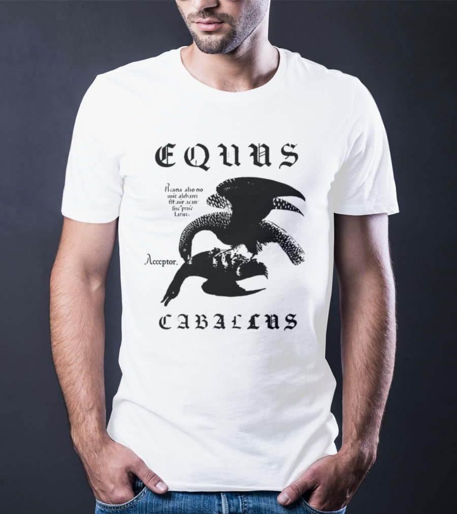 Equus Equi Caballus Latin Horse Text T-Shirt
