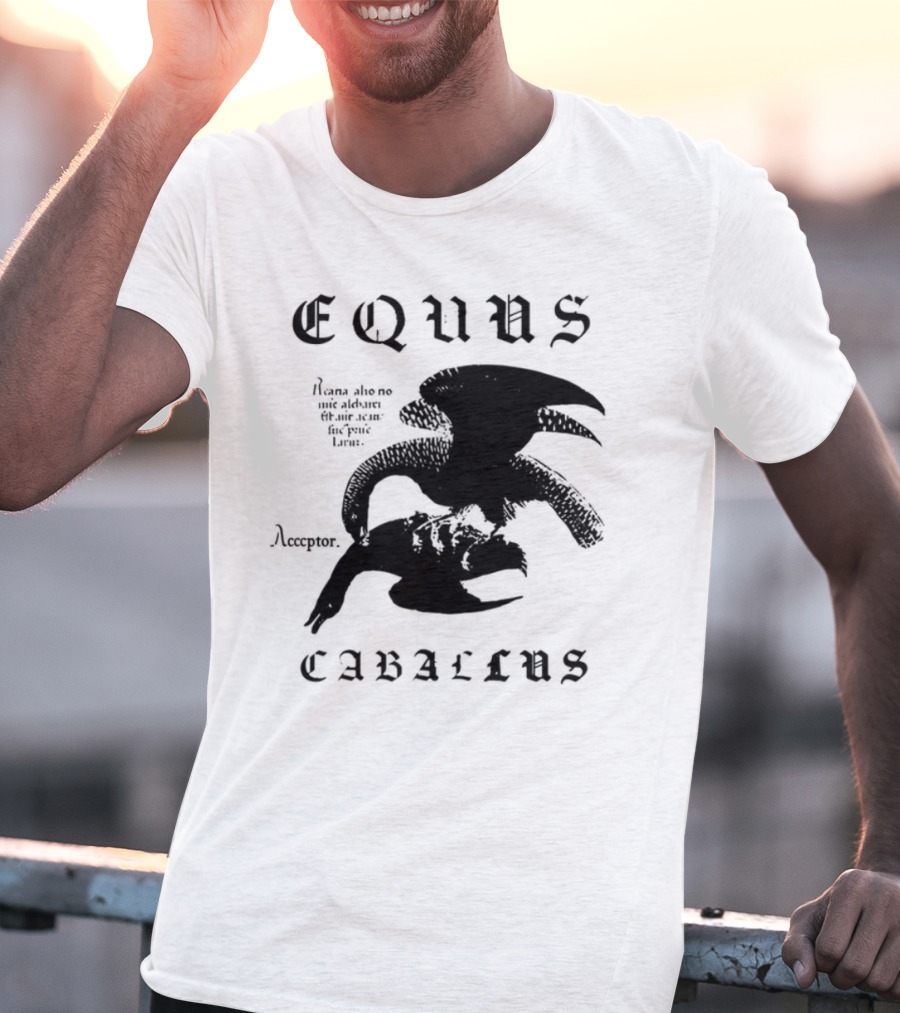 Equus Equi Caballus Latin Horse Text T-Shirt