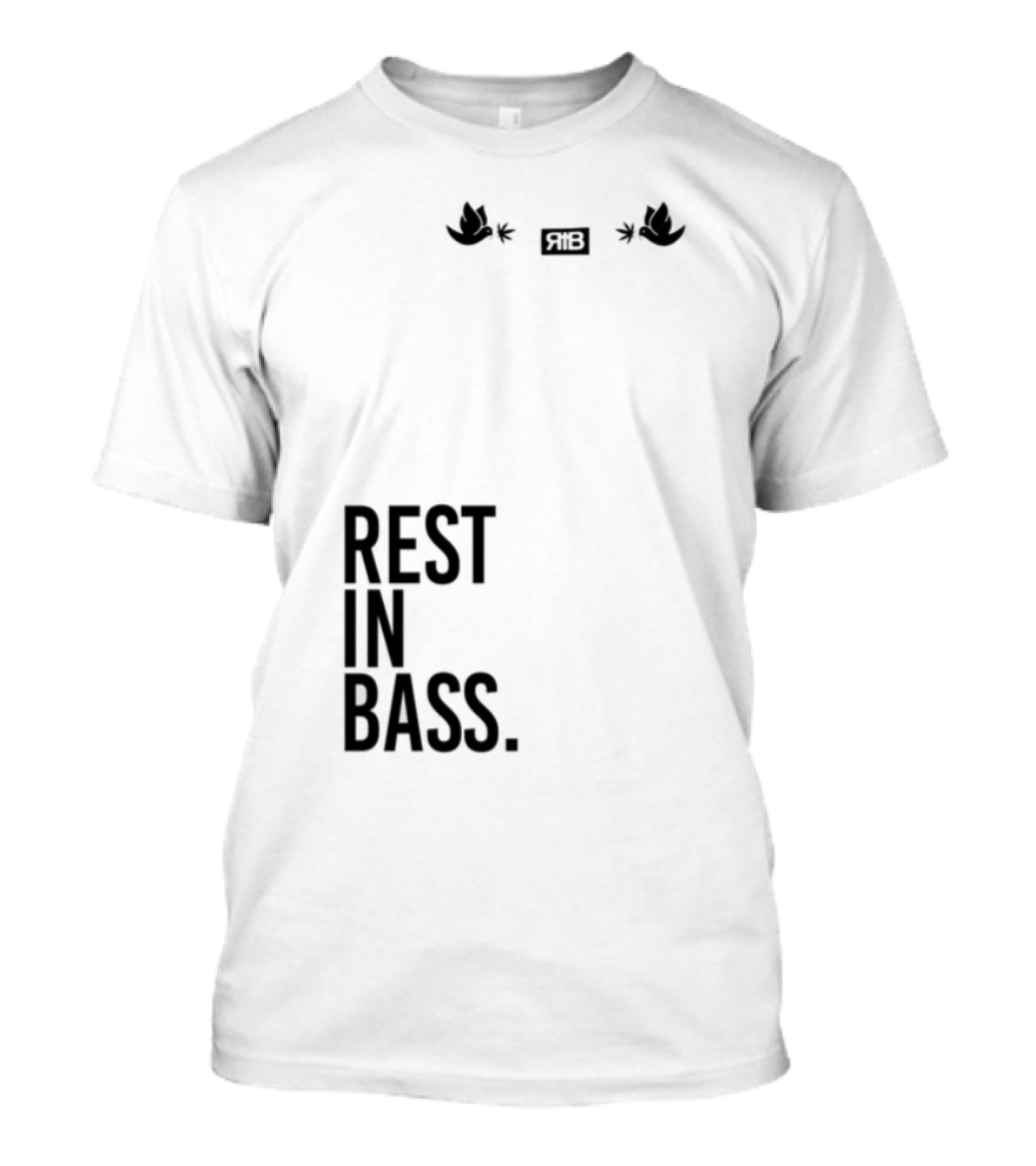 Rest In Bass Che Flying High Peace Symbol Headphones Star Elements T-Shirt