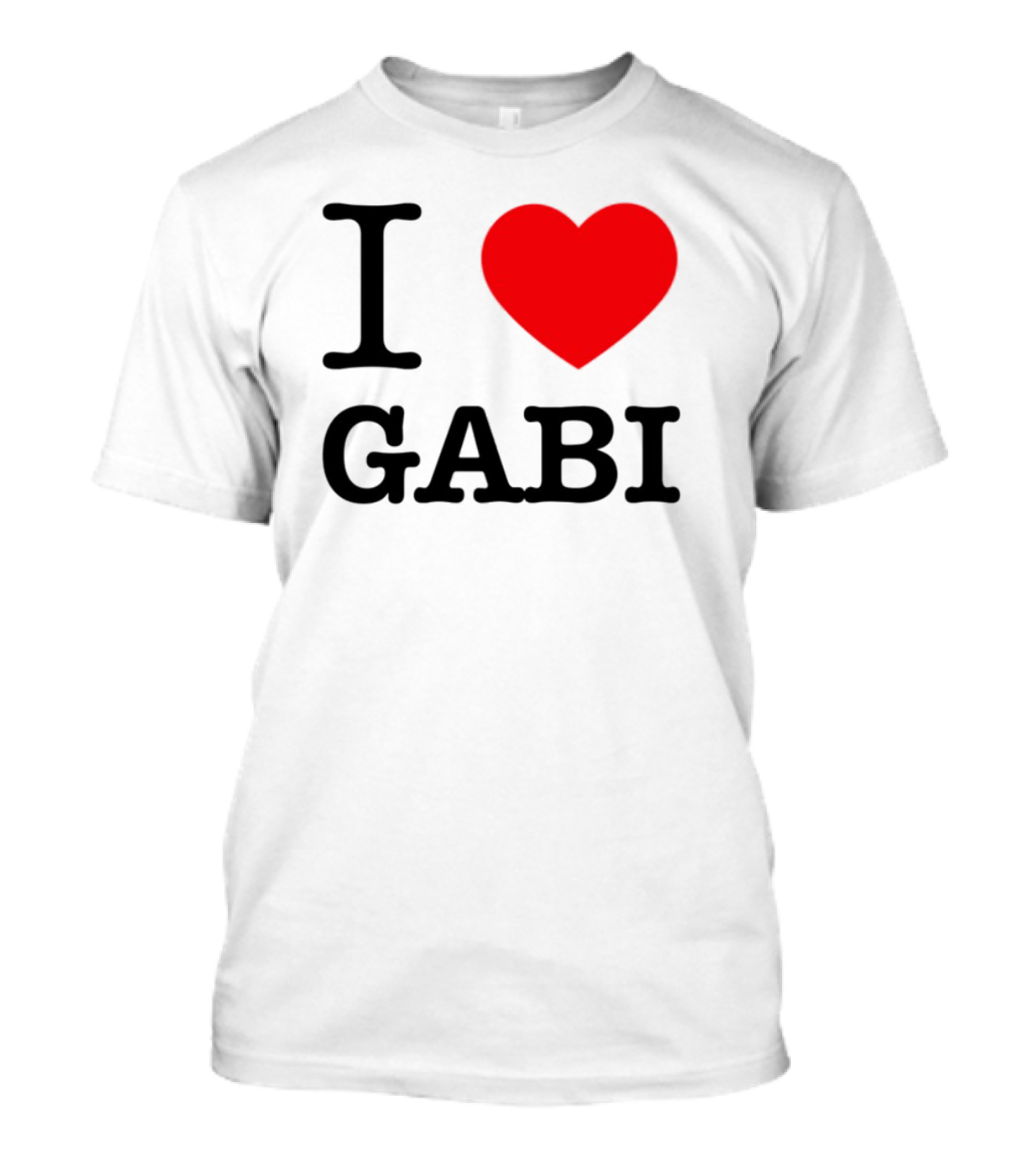 I Heart Gabi Bold Love Red Heart Icon T-Shirt