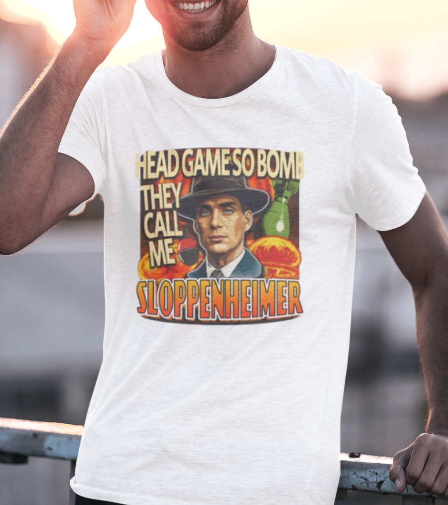 Head Game So Bomb They Call Me Sloppenheimer Vintage Style Explosion T-Shirt