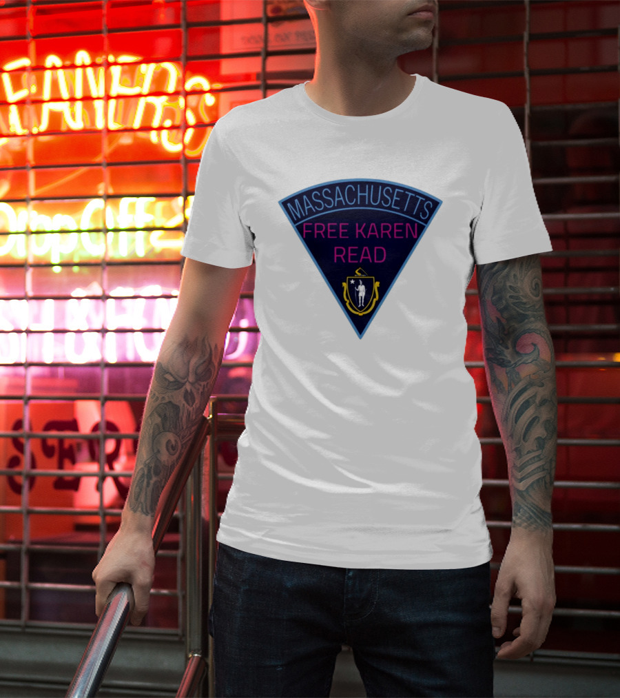 Massachusetts Free Karen Read Emblem Design T-Shirt