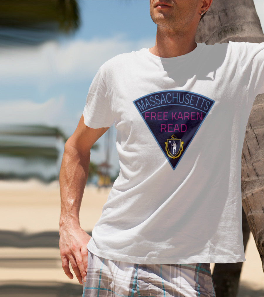 Massachusetts Free Karen Read Emblem Design T-Shirt
