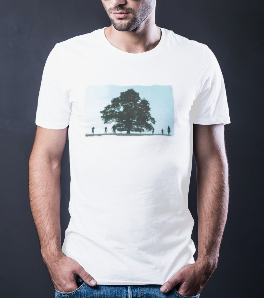 28 Years Later Tree Silhouette With Human Figures T-Shirt