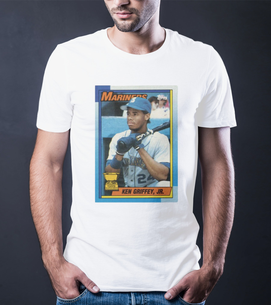 Mariners Ken Griffey Jr Topps All-Star Rookie Card T-Shirt