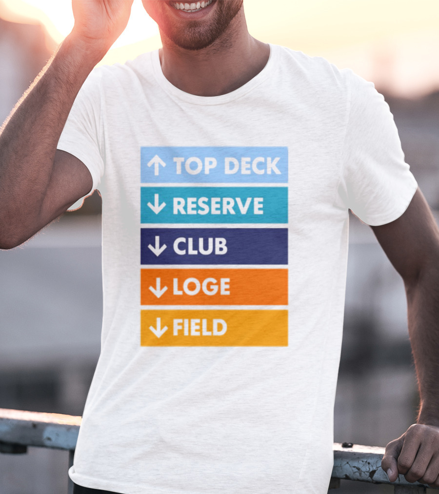 Top Deck Reserve Club Loge Field T-Shirt