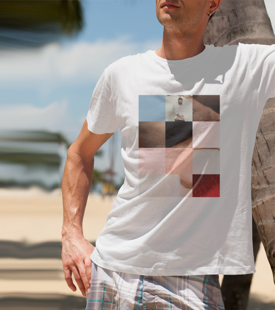 Bon Iver Layout Mosaic Collage T-Shirt