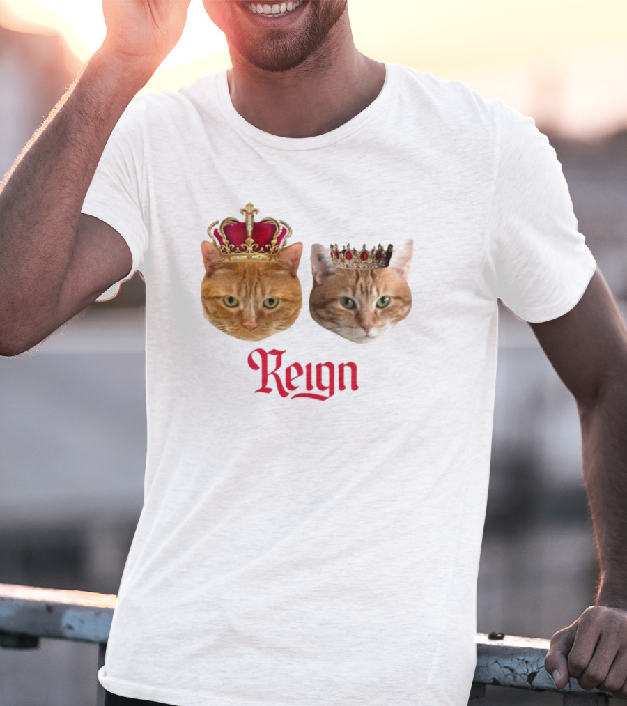 Coach Cat Reign Regal Crowned Feline Kings T-Shirt